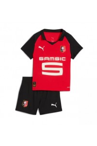 Fotbalové Dres Stade Rennais Dětské Domácí Oblečení 2025-26 Krátký Rukáv (+ trenýrky)